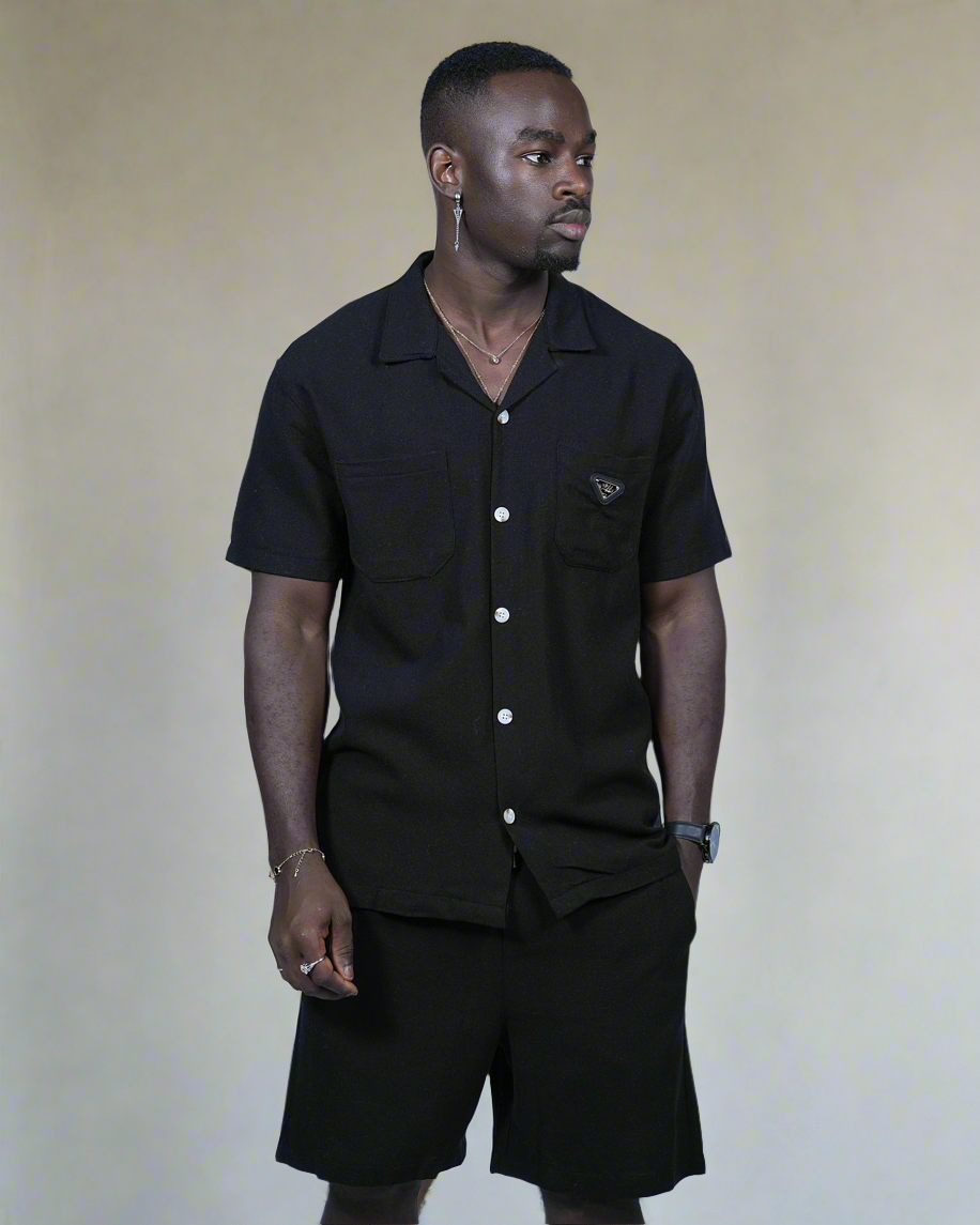 2H Short Linen Set