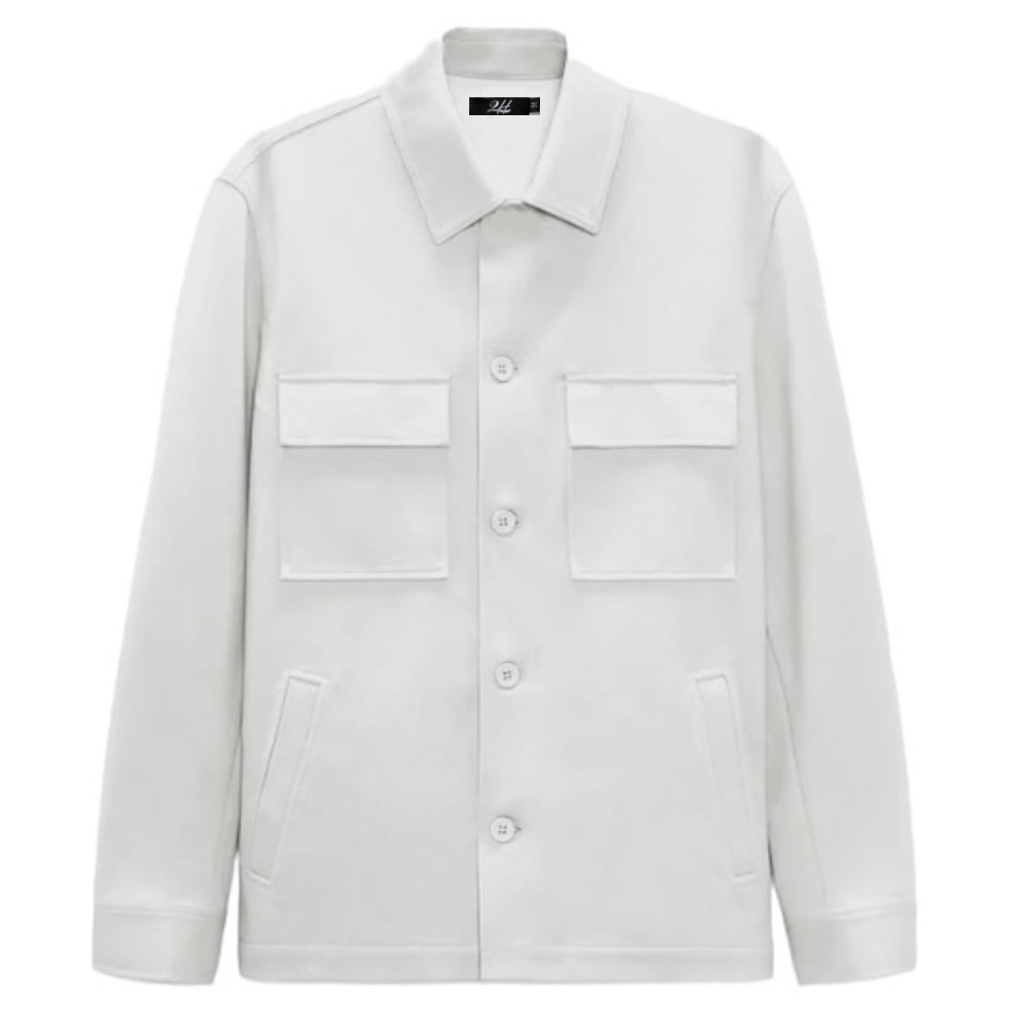 SALE! 2H #8008 White Cotton with Pockets Casual Jacket