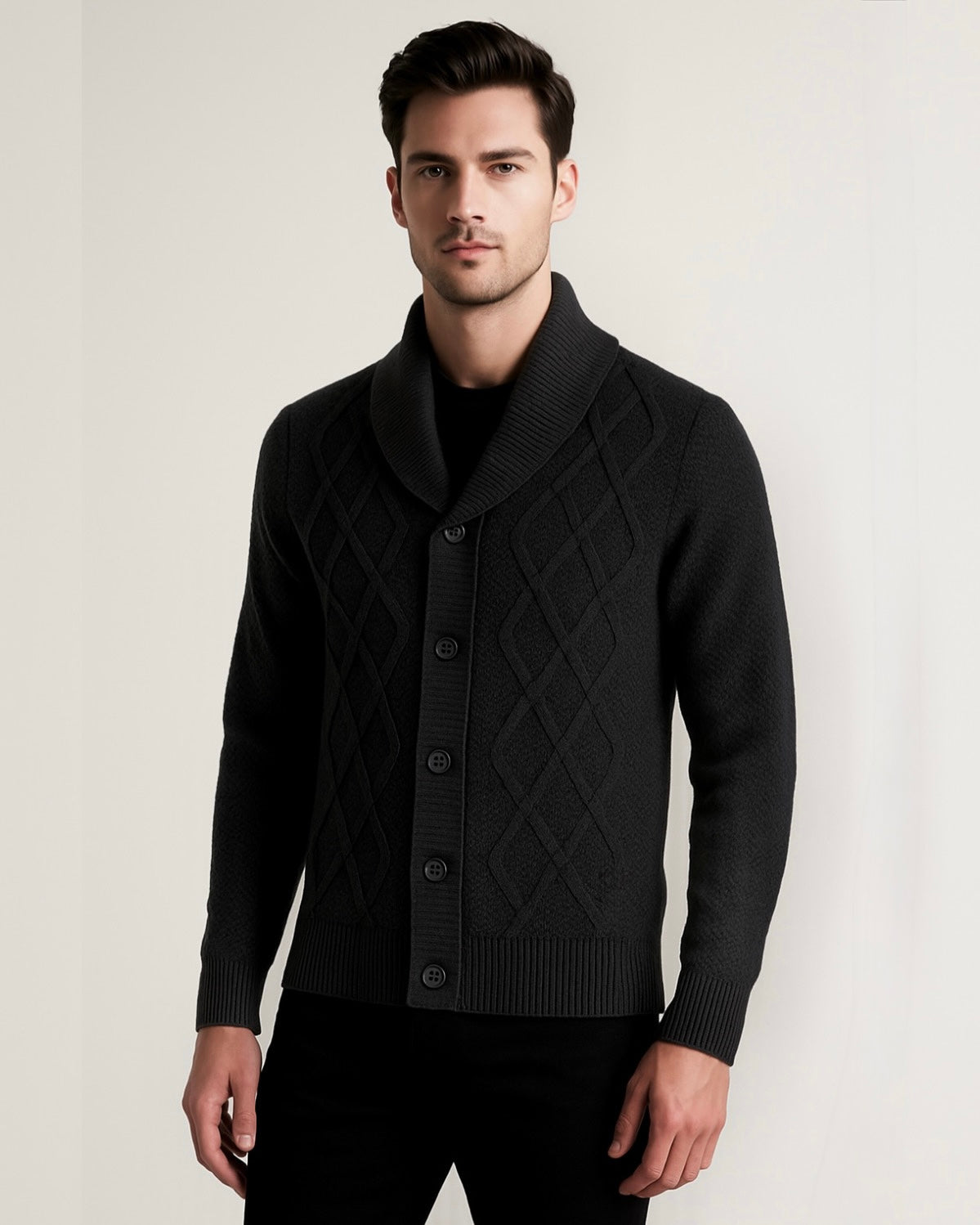 2H #302 Knitted Cardigan Sweater