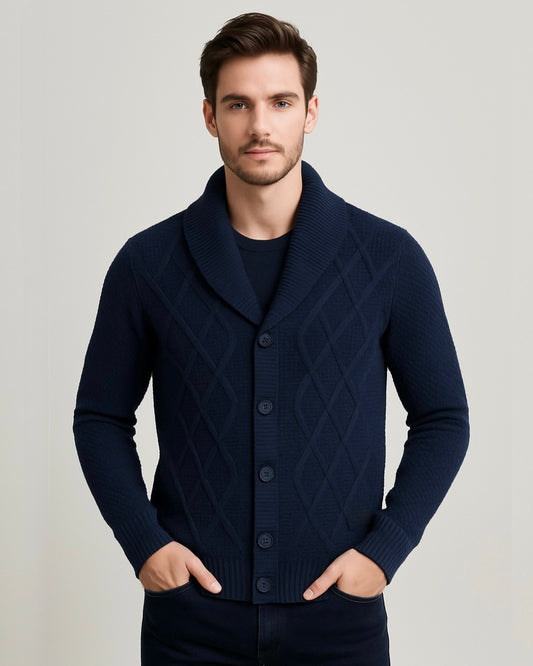 2H #302 Knitted Cardigan Sweater