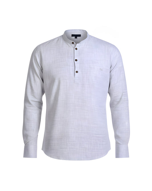 SALE! 2H Gray Linen Three-Button Shirt