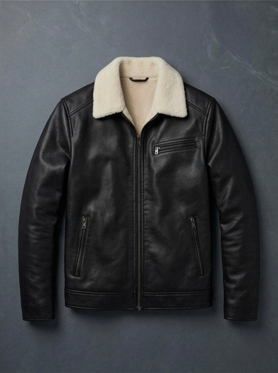 2H #JK57 Black Leather Jacket