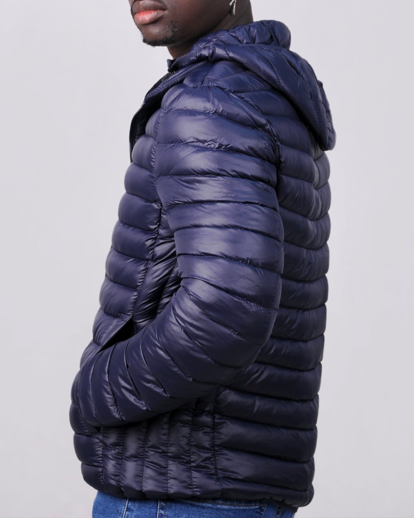 SALE! 2H Navy Lightweight Puffer Jacket
