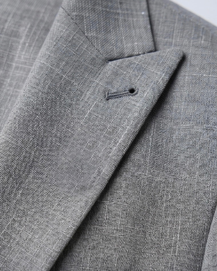 2H Gray Linen Blazer
