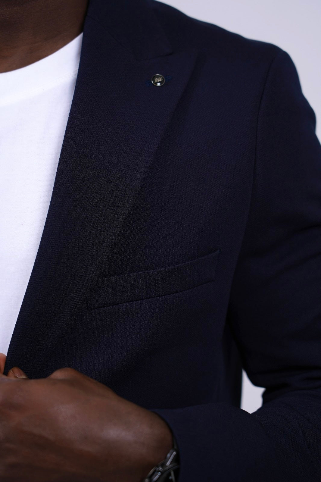 2H #26924 Navy One Button Blazer