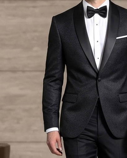 SALE! 2H Black Wedding Suit