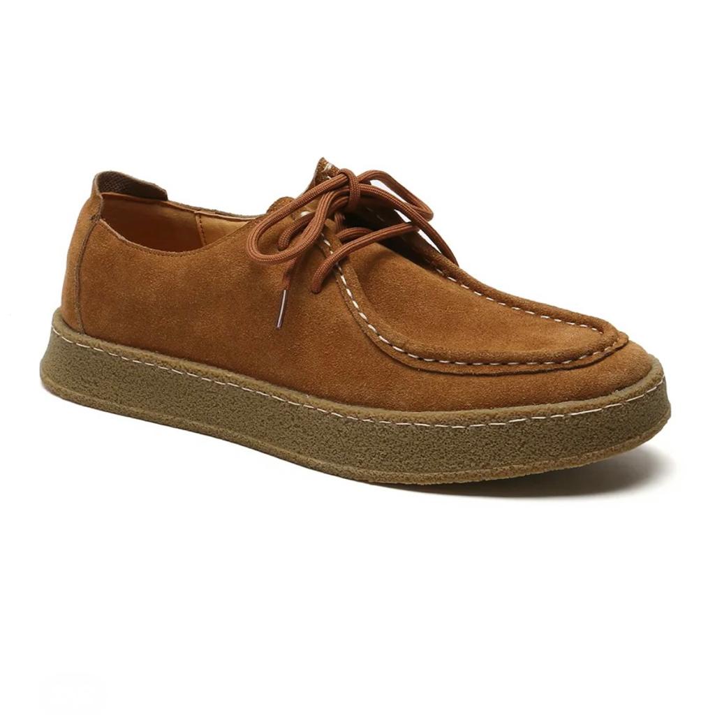 2H #1019 Camel Genuine Leather Casual Shoes