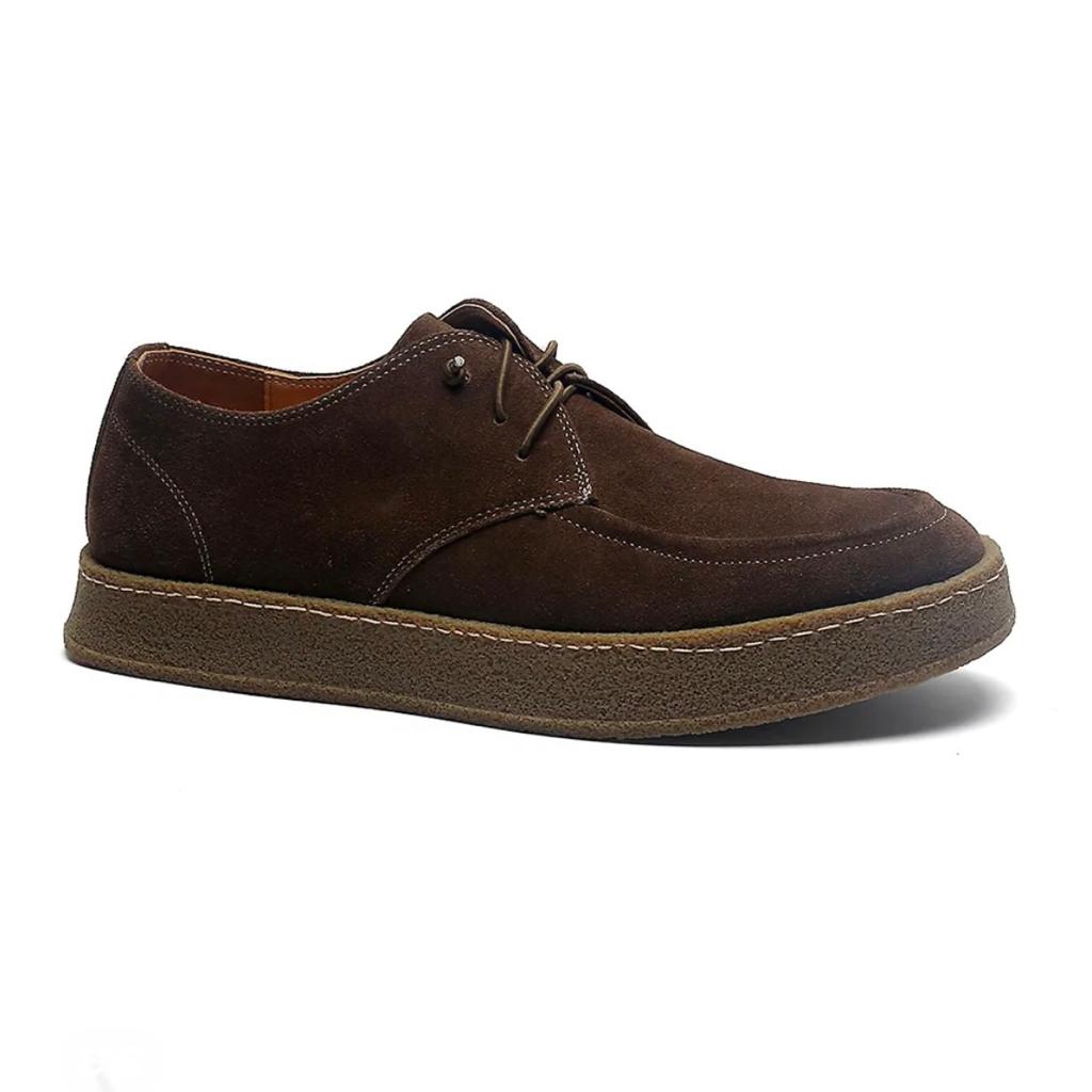 2H #1089 Brown Genuine Leather Casual Shoes