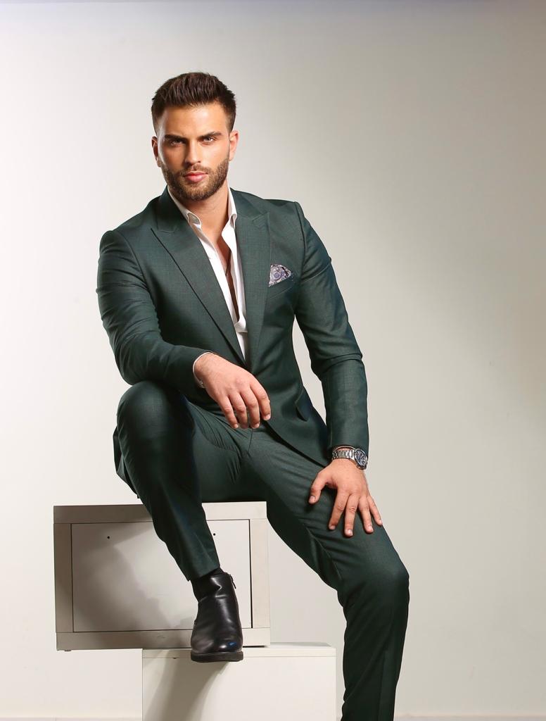 2H Olive Green Suit