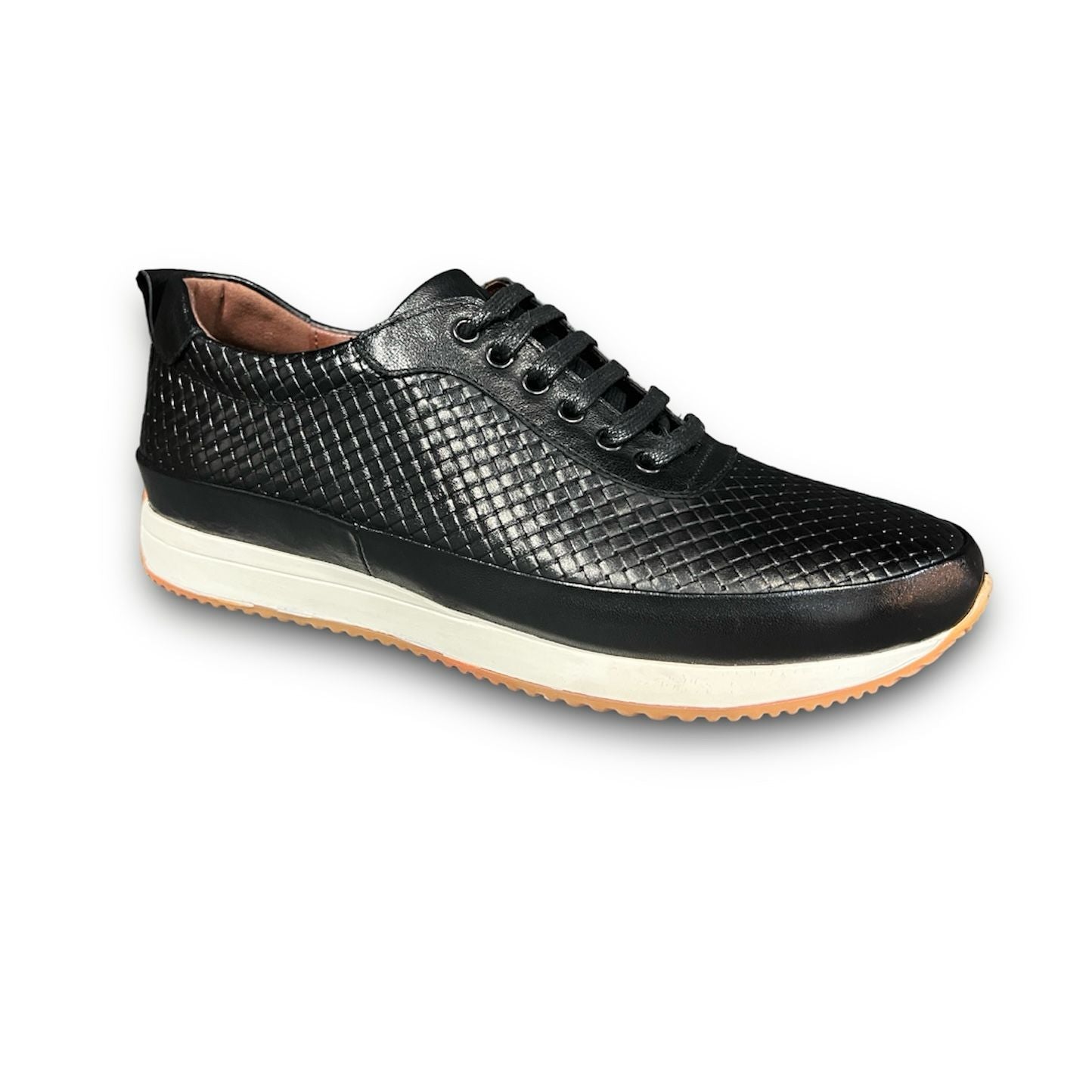 SALE! 2H #B16024-131-1 Black Casual Shoes Genuine Leather