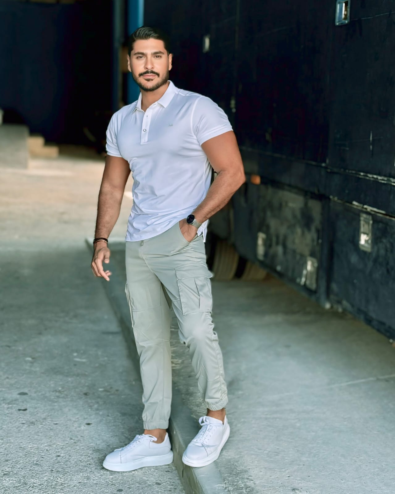 2H Cargo Light Green Slim Pant