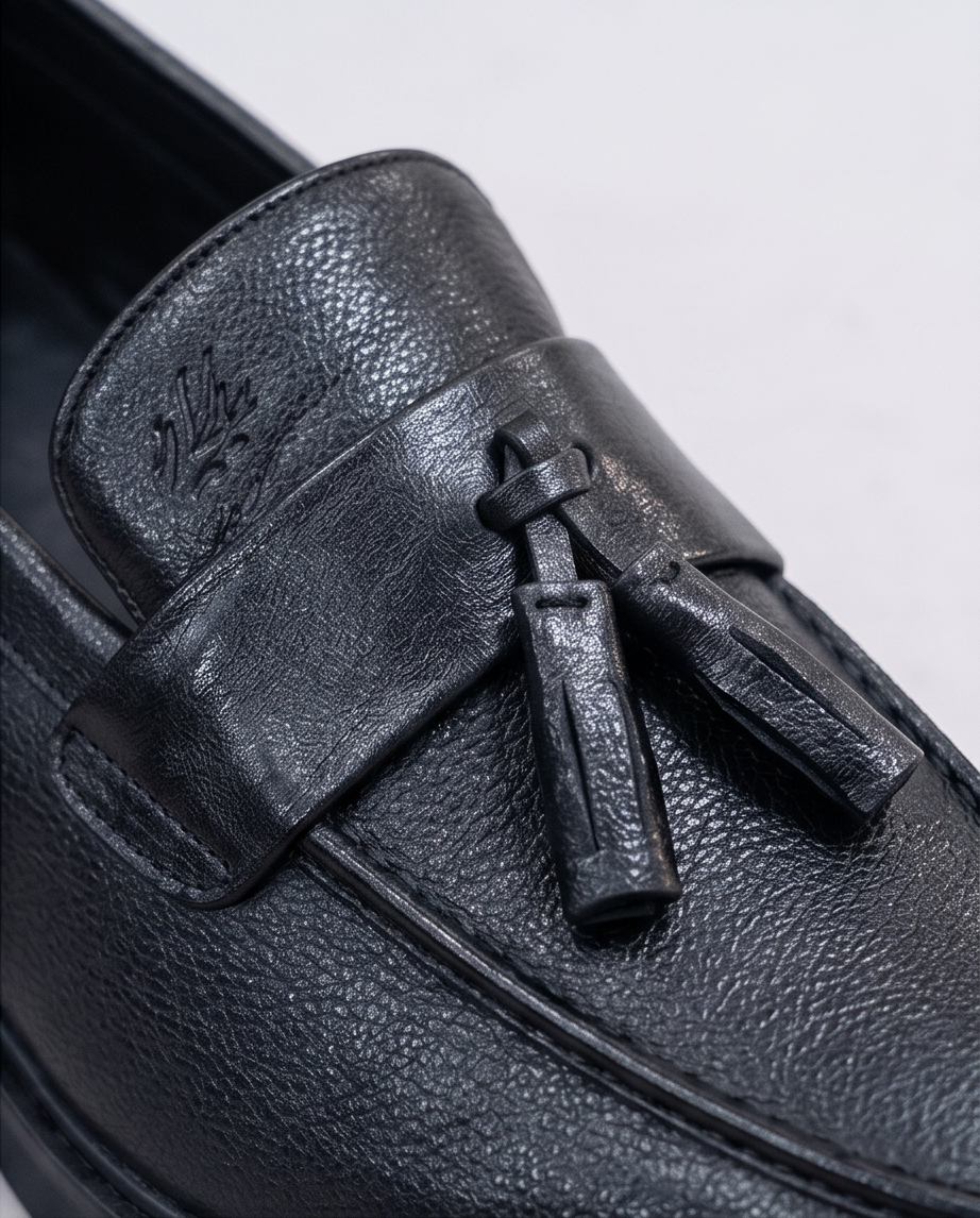 2H #14G Genuine Leather Black Formal Shoes