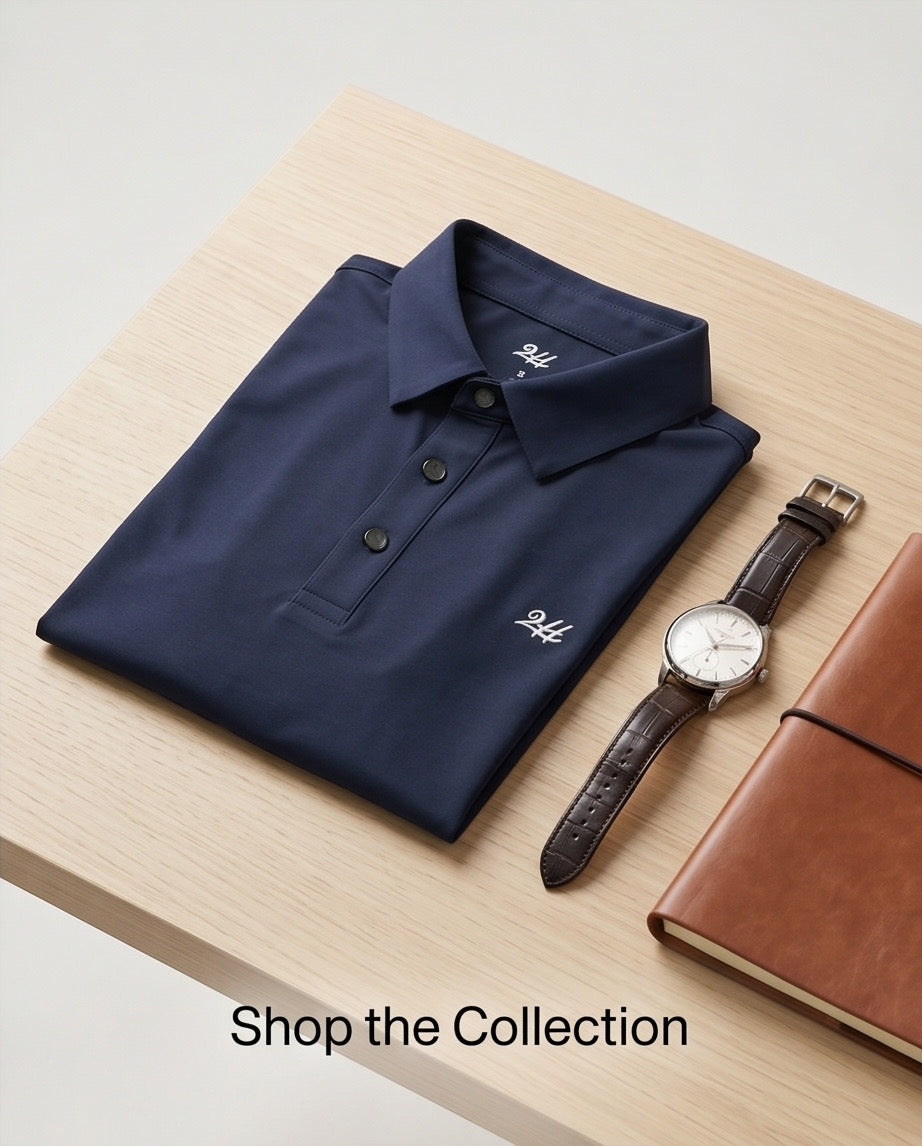 2H #CX151 Navy Polo T-shirt