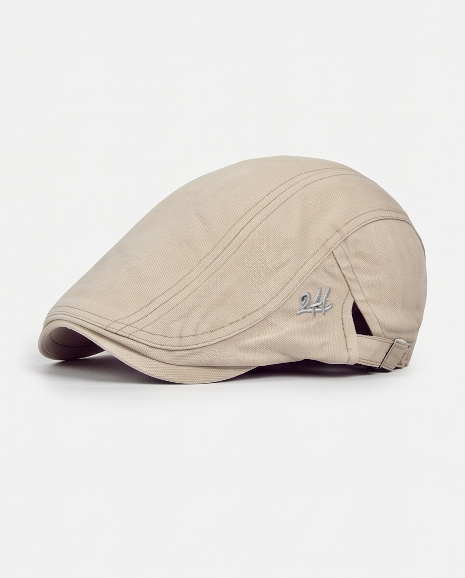 2H Light Beige Cotton Cap