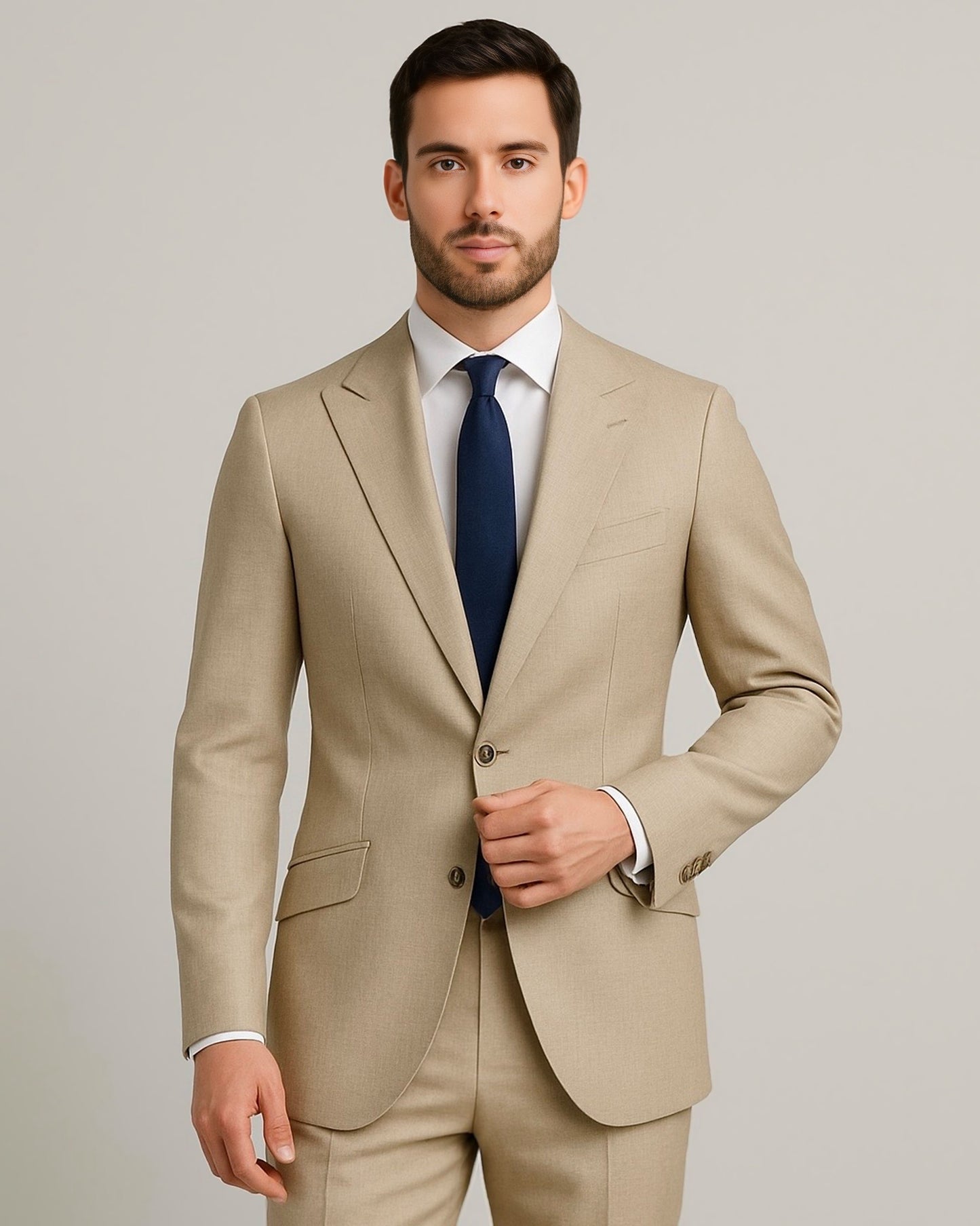 2H Beige Formal suit