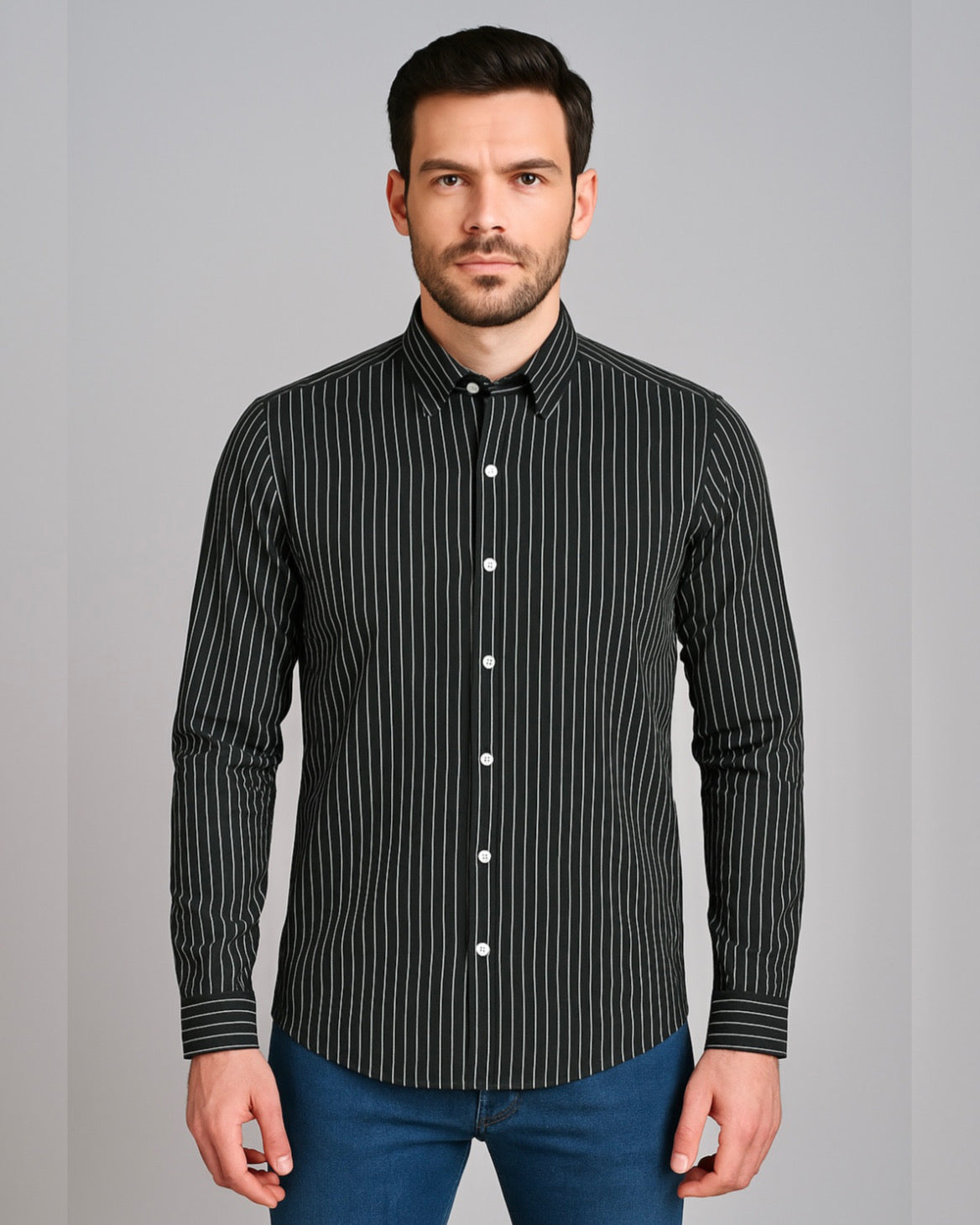 2H #220925 Striped Shirt