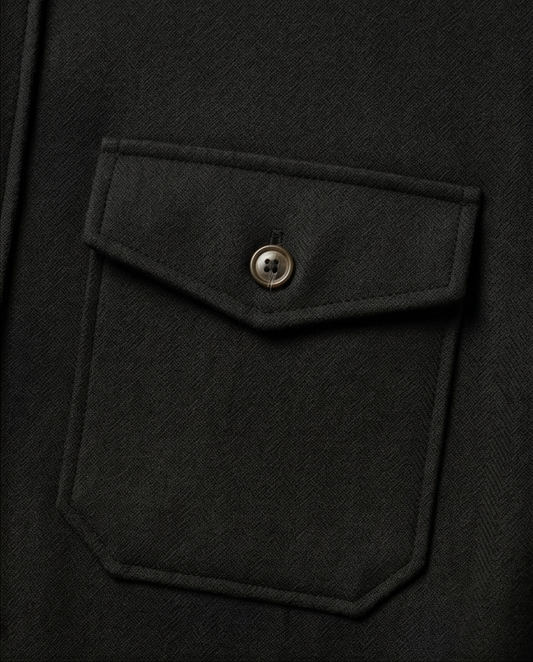 SALE! 2H #111025 Black Fleece Casual Shirt