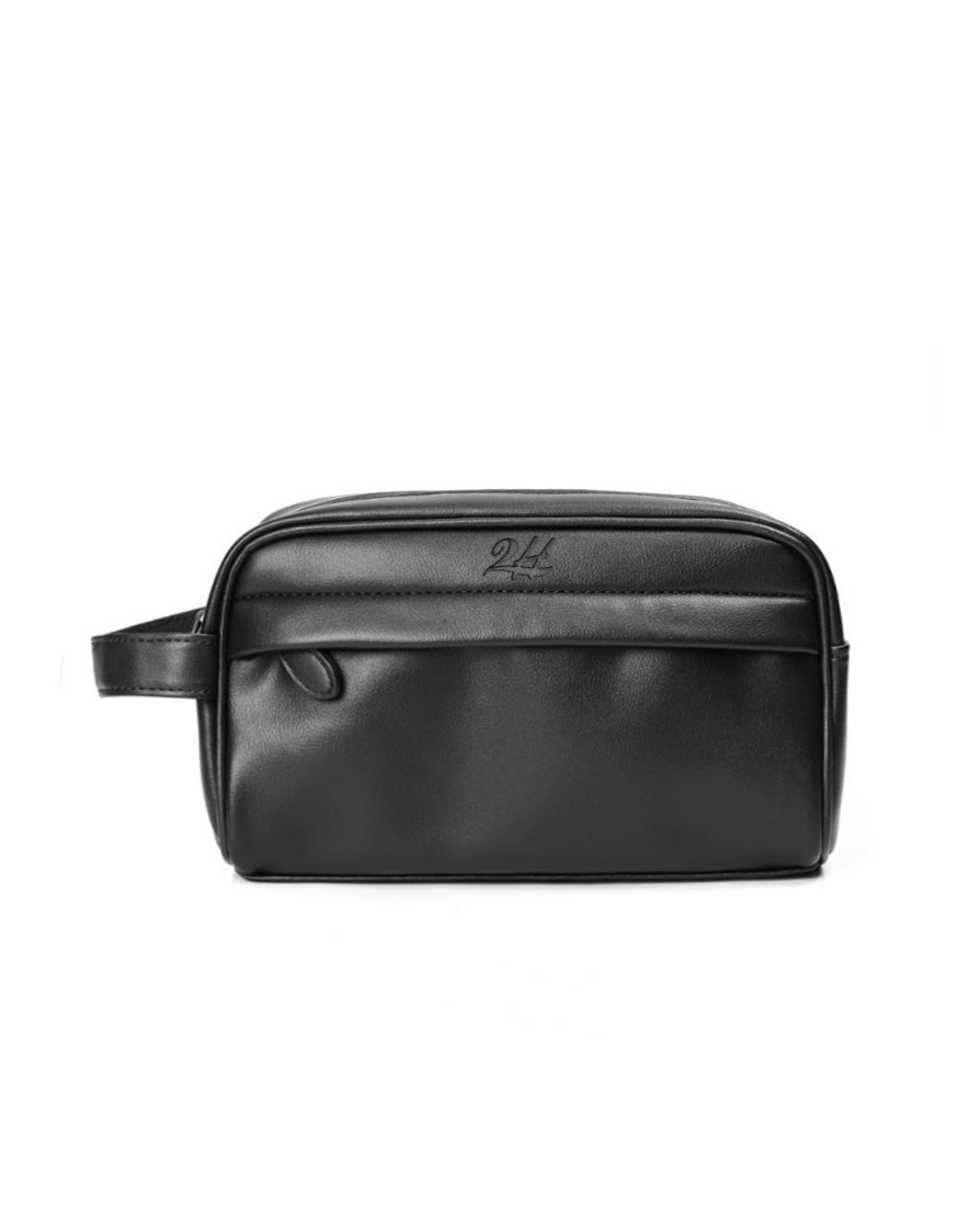 2H Black Plain Clutch Bag