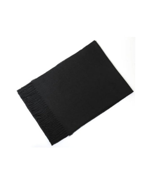 2H Plain Black Scarf