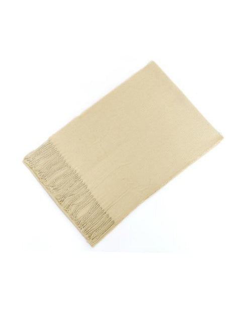 2H Plain Beige Scarf