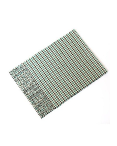 2H Green Squares Scarf E