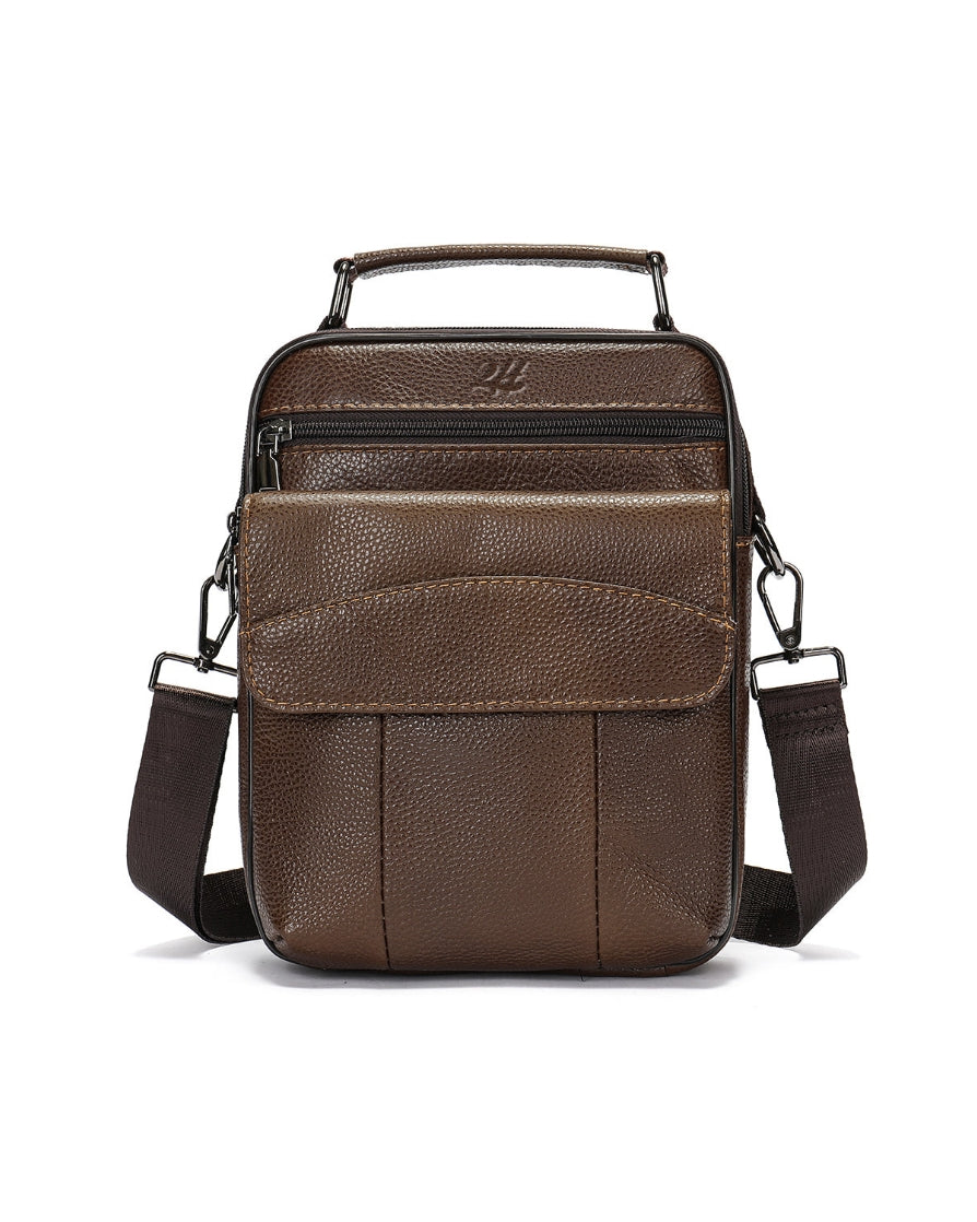 2H #6101 Genuine leather Shoulder messenger bag