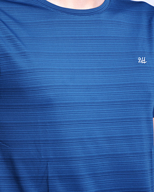 2H #CX.9310 Navy Short Sleeve Basic T-shirt