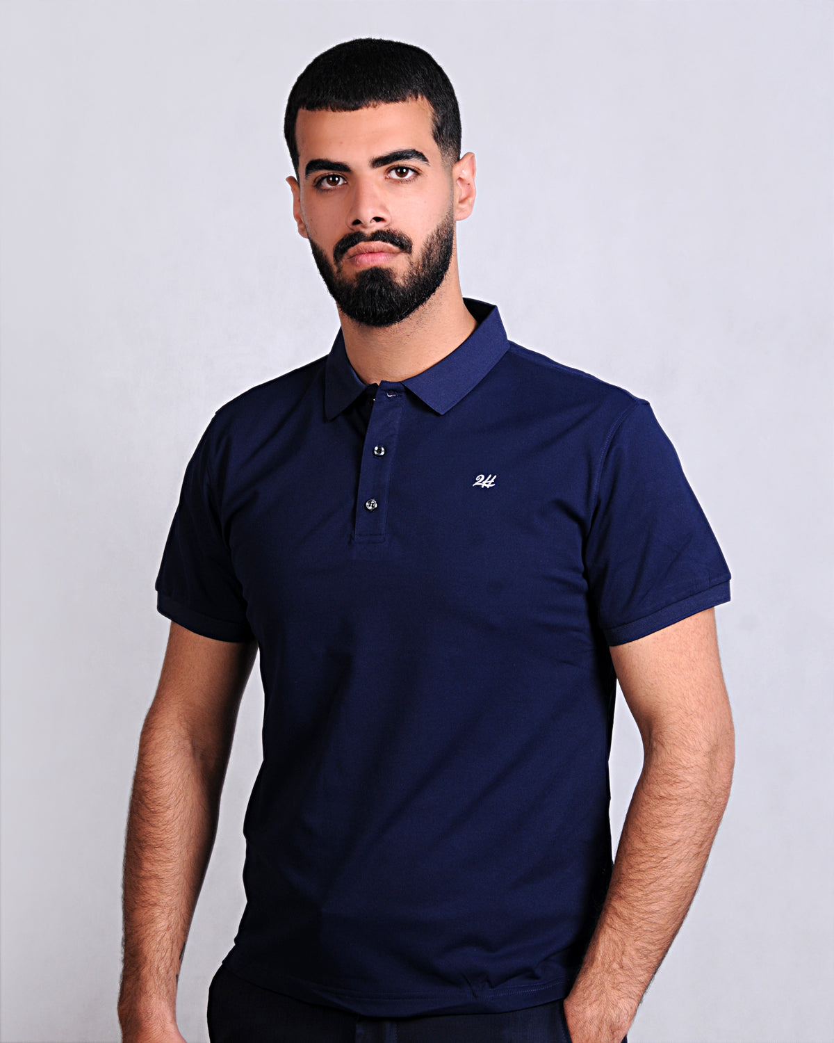 2H #CX.231 Navy Polo T-shirt