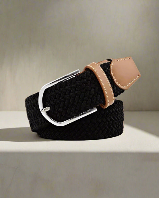 2H Black Elastic Belt