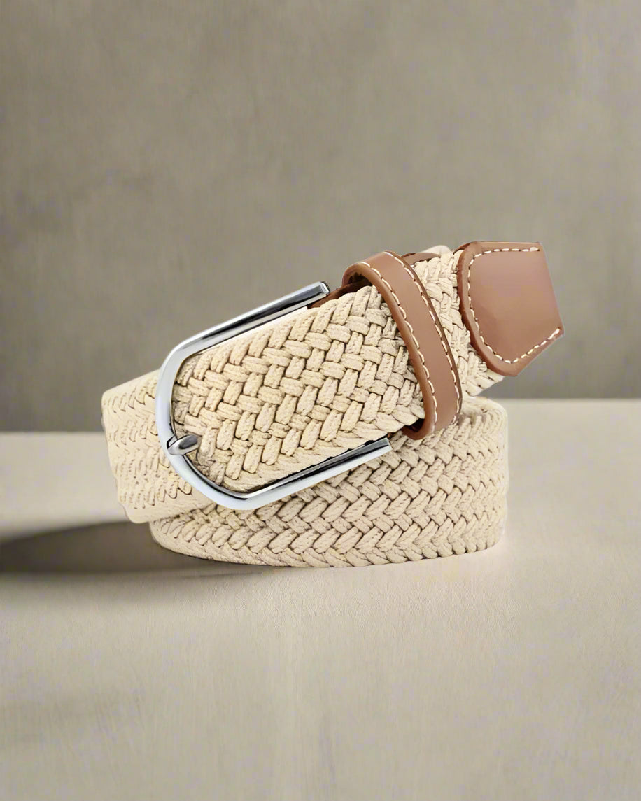 2H Light Beige Elastic Belt