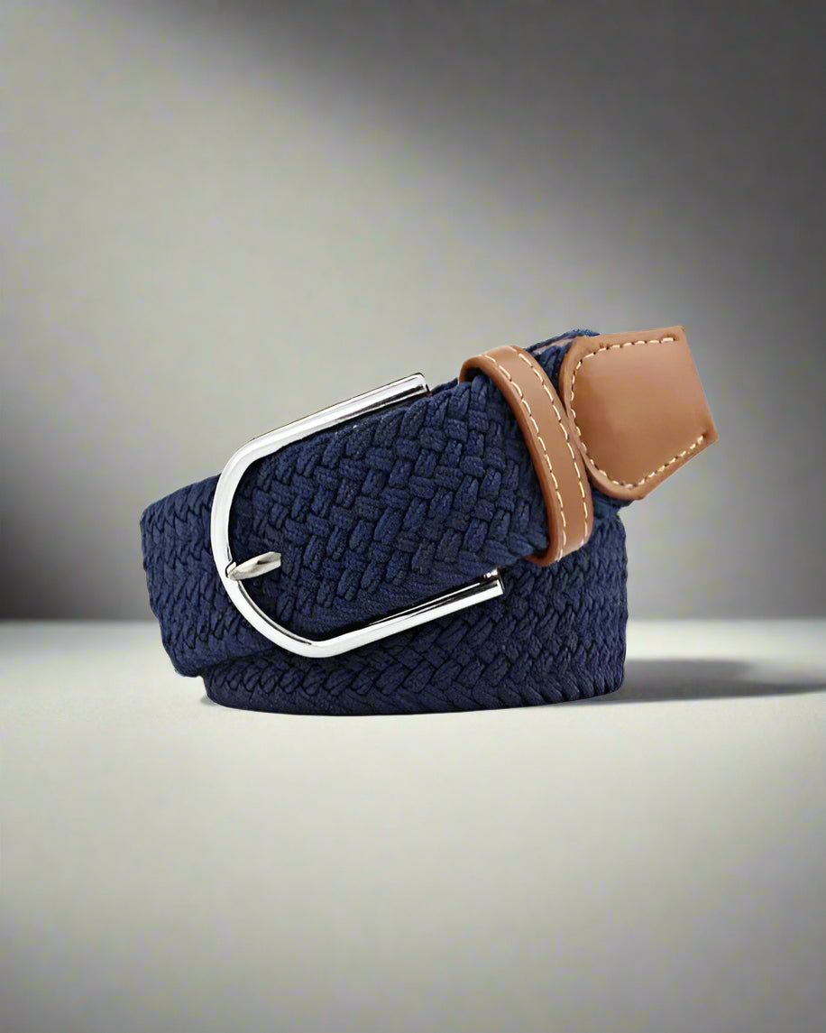 2H Navy Elastic Belt