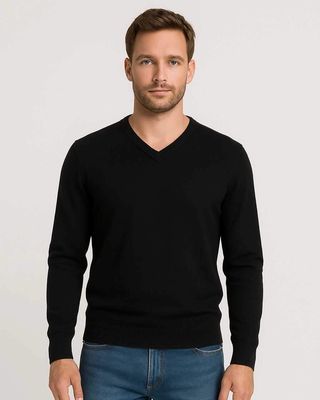 2H V-Neck Knitted Sweater