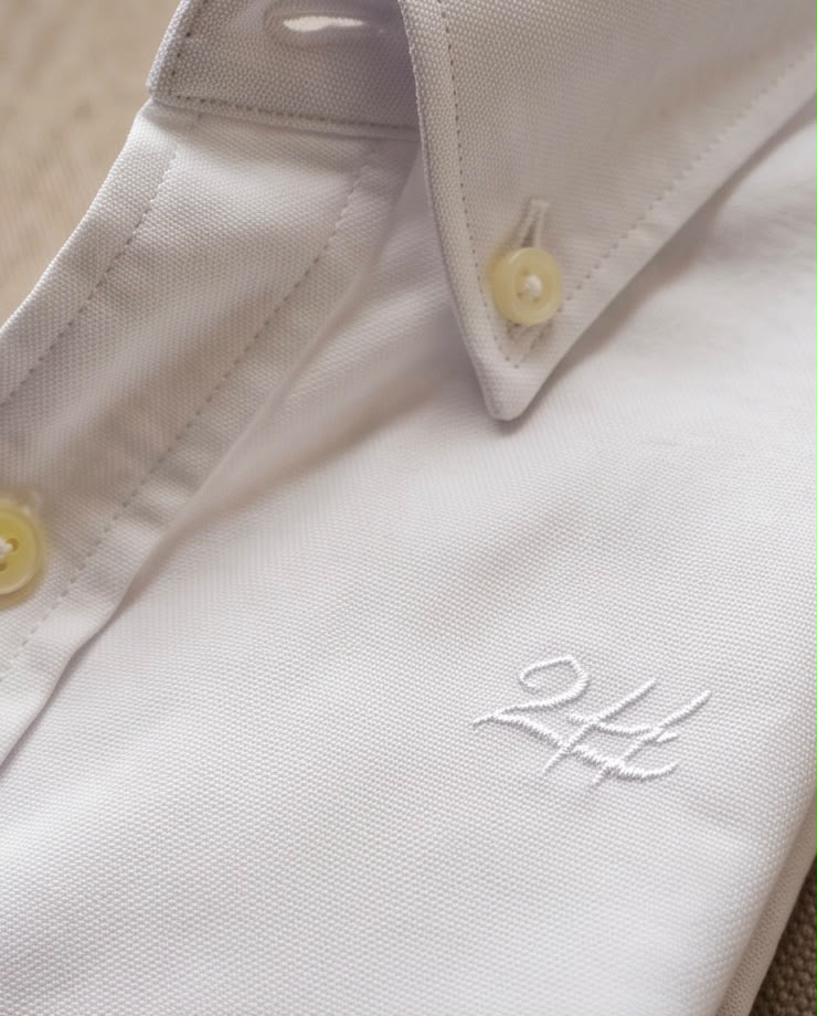 2H White Oxford Casual Shirt