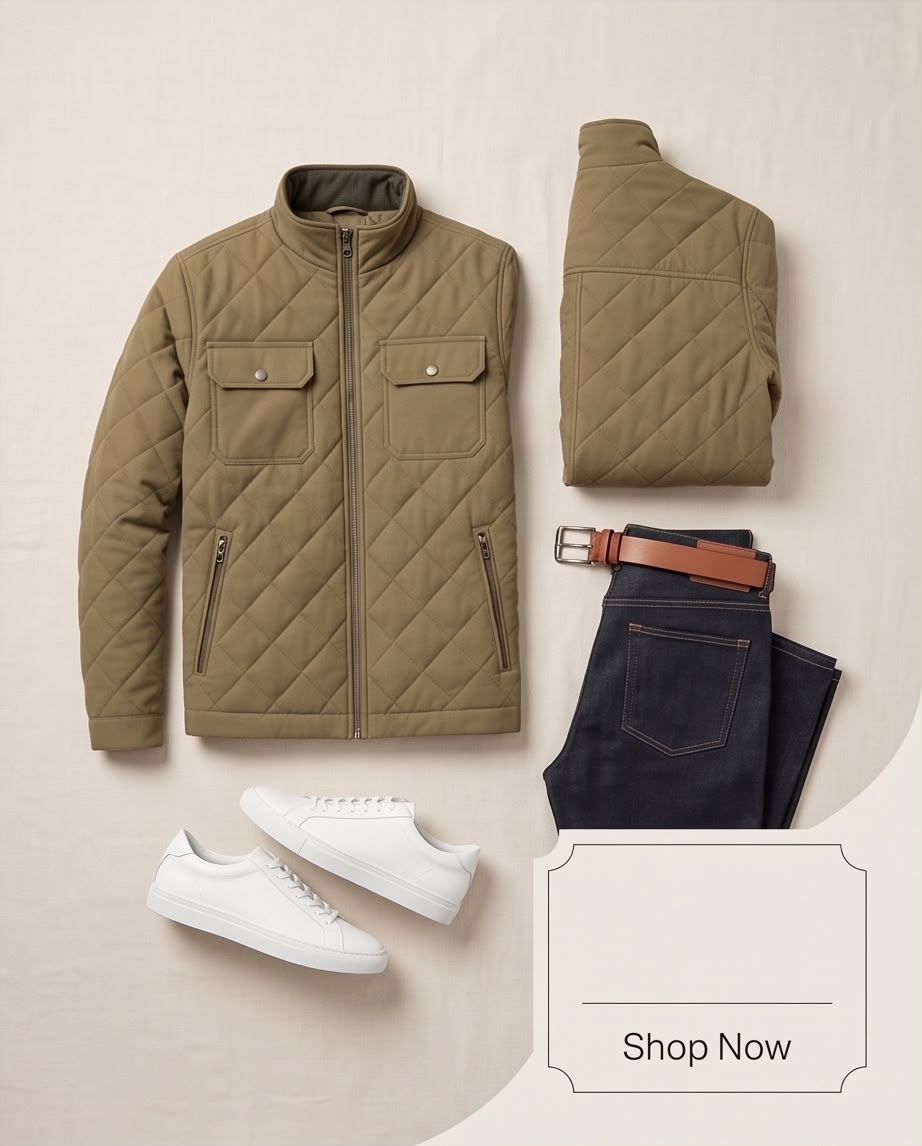 2H #88211 Khaki Casual Jacket