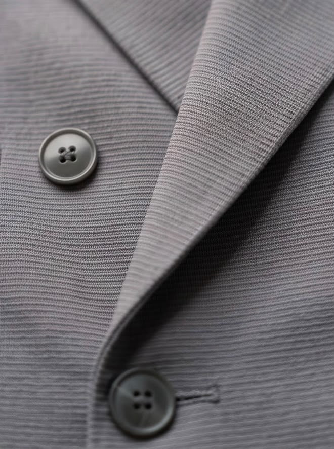 2H Gray Double Breasted Blazer