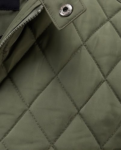 2H Army Diamond-Quilted Casual Jacket