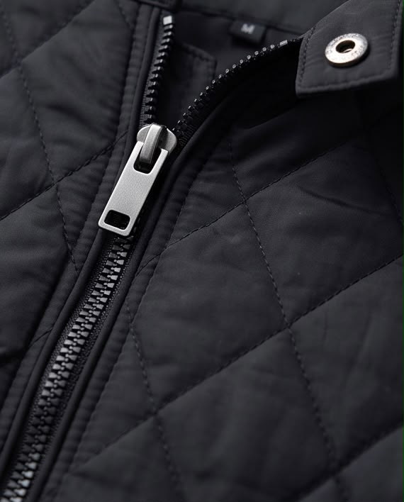 2H Black Diamond-Quilted Casual Jacket