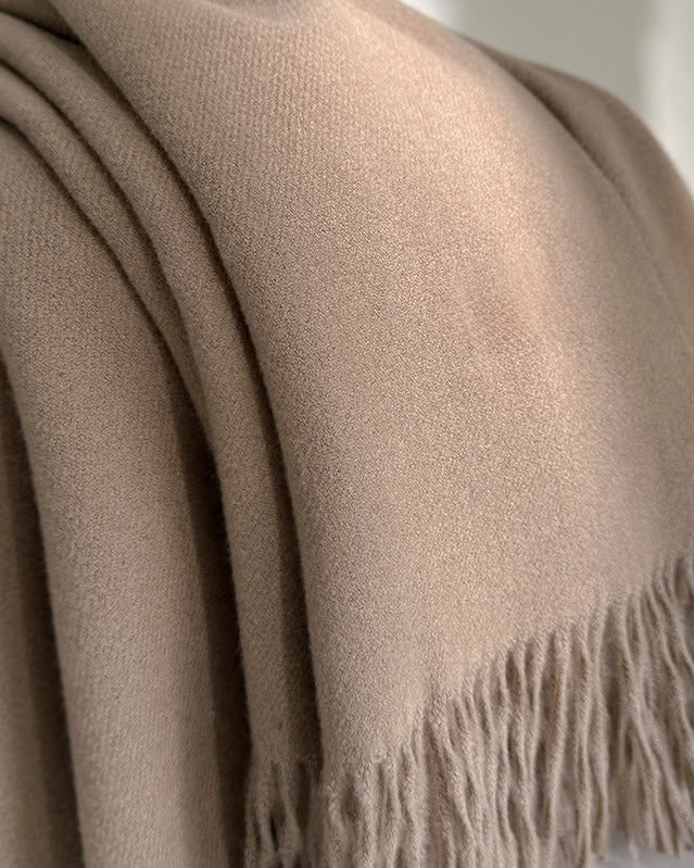 2H Beige Winter Scarf