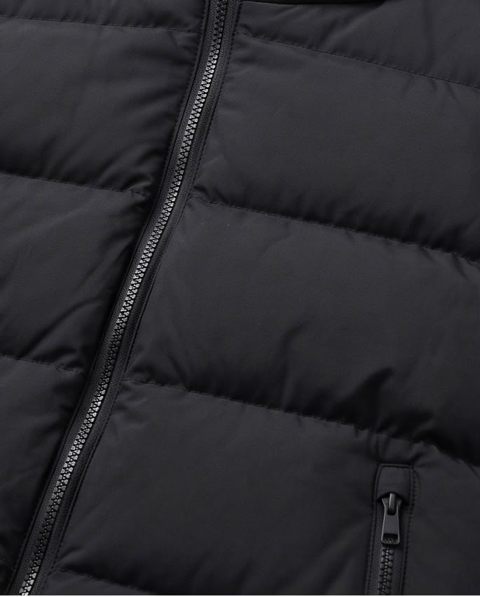 2H Black Puffer Gilet