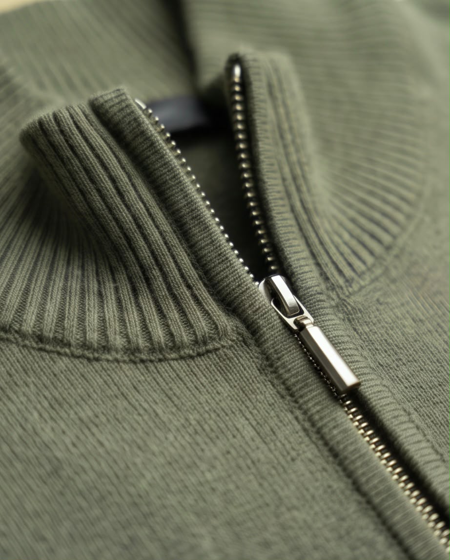 2H Sweater With Zipper