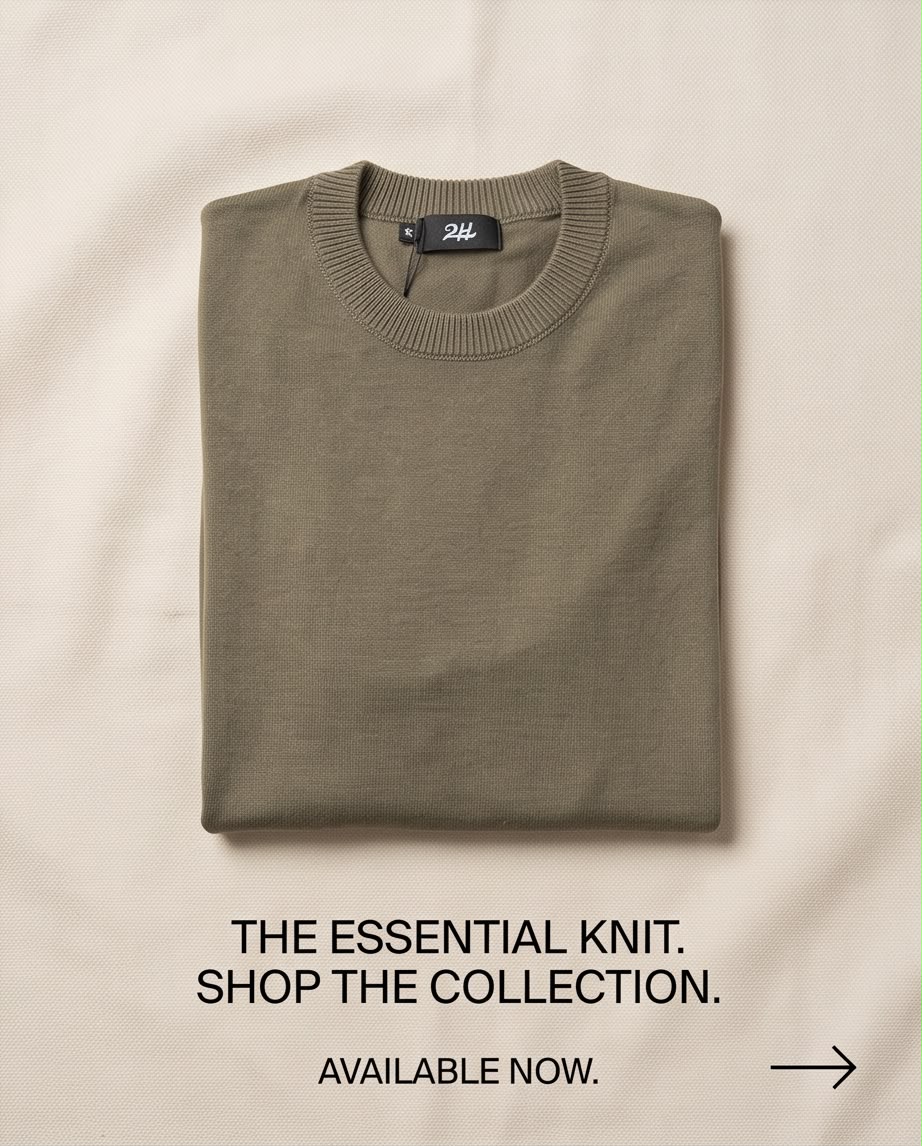 2H Round Neck Sweater