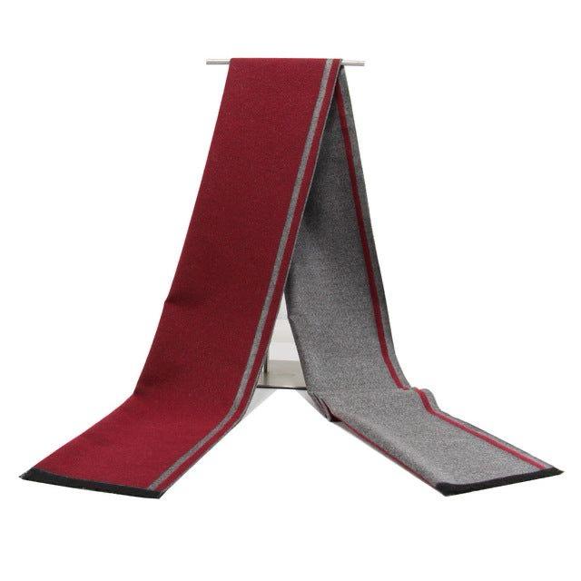 2H #065 Red/Gray Scarf