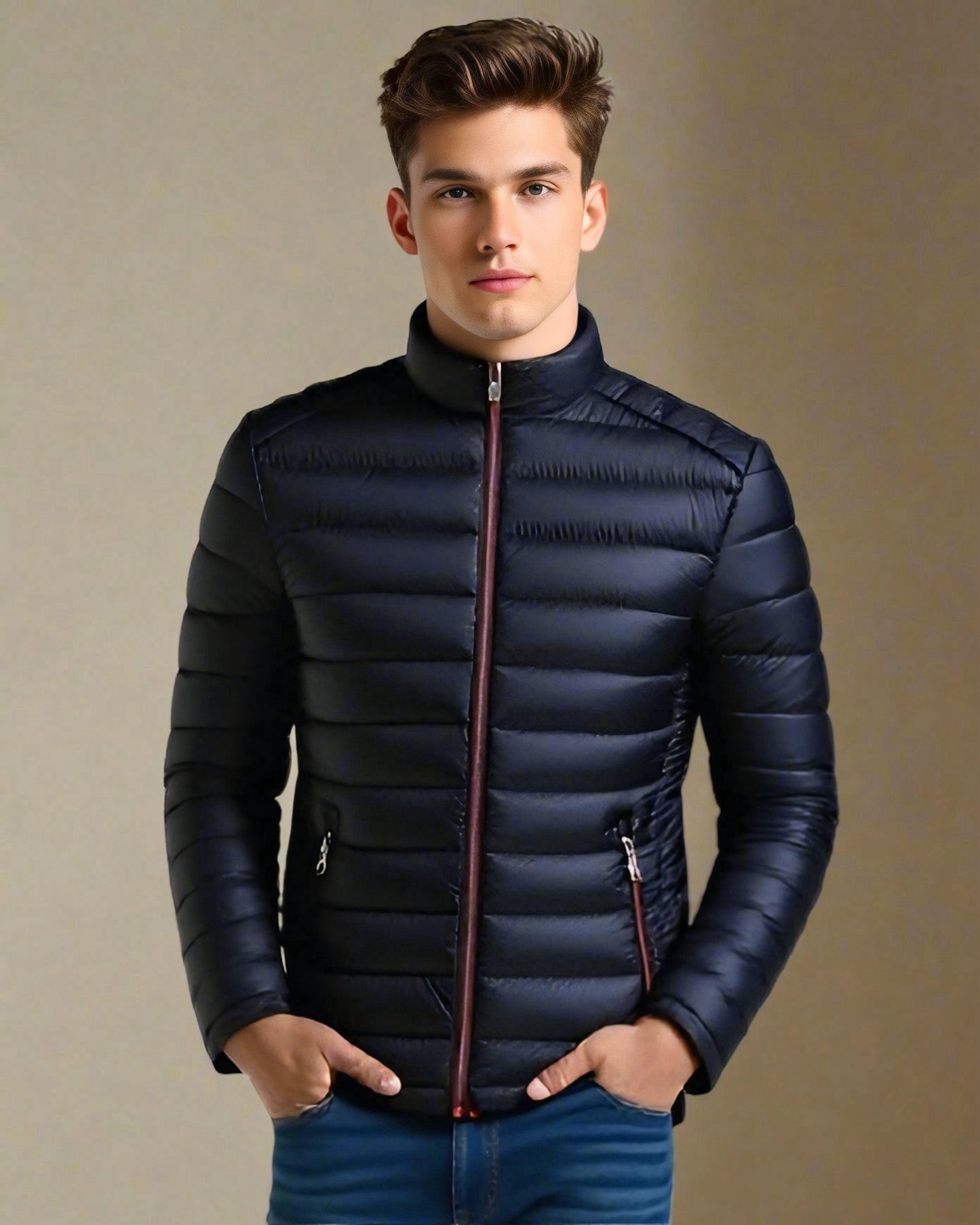 2H Navy Winter Casual Jacket