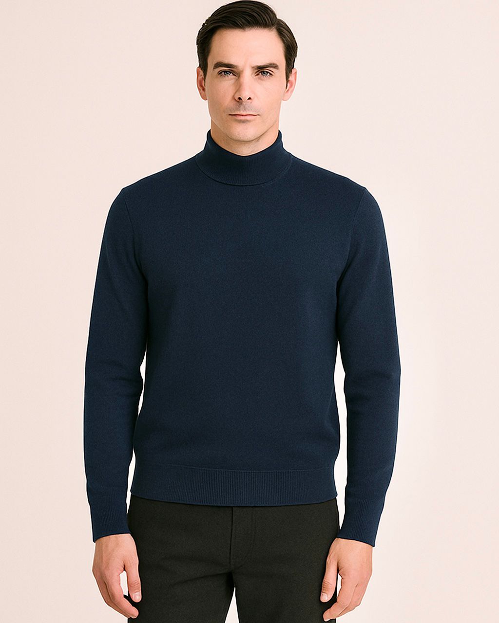 2H Middle Neck Knitted Sweater