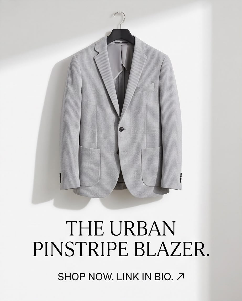 2H #291025 Light Gray Knitted Blazer