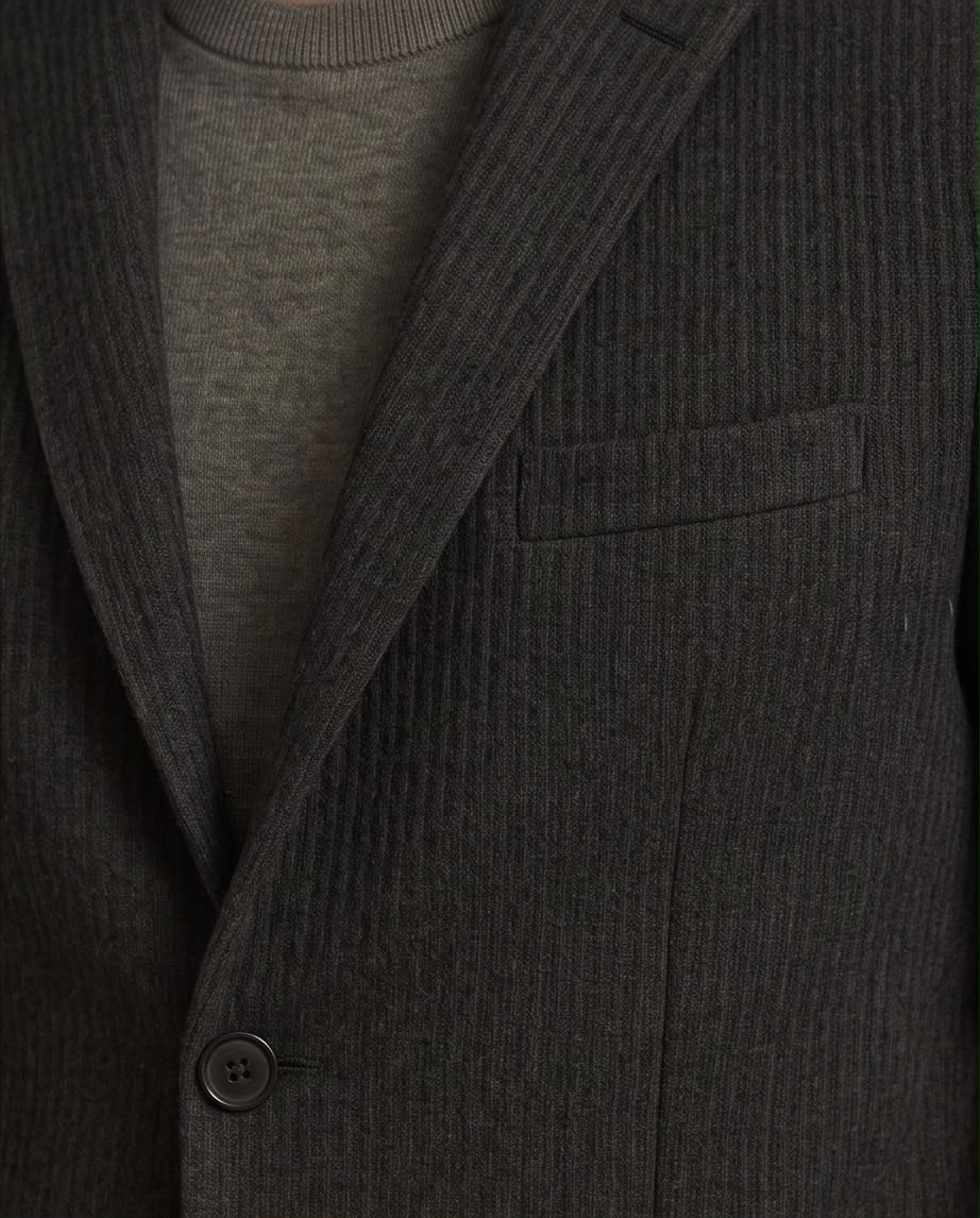 2H #291025 Black Knitted Blazer