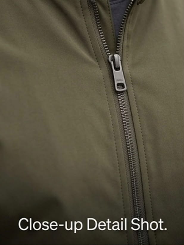 2H #8836 Brown stand up collar Slim Fit casual jacket