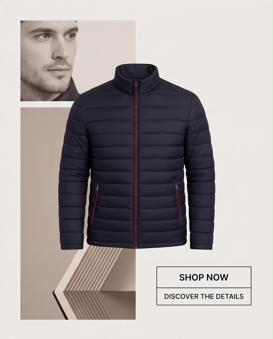 2H #22908 Navy Winter Casual Jacket