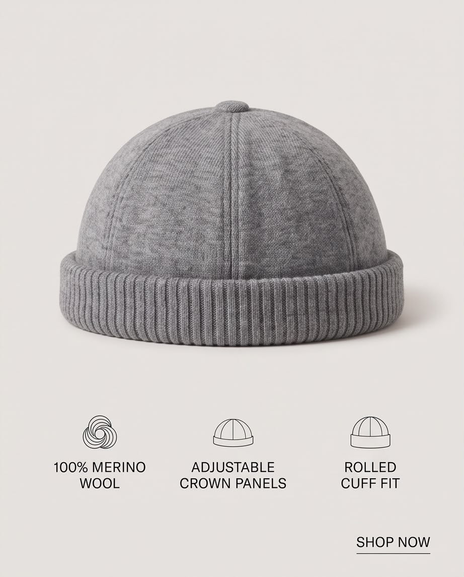 2H Gray Docker Cap