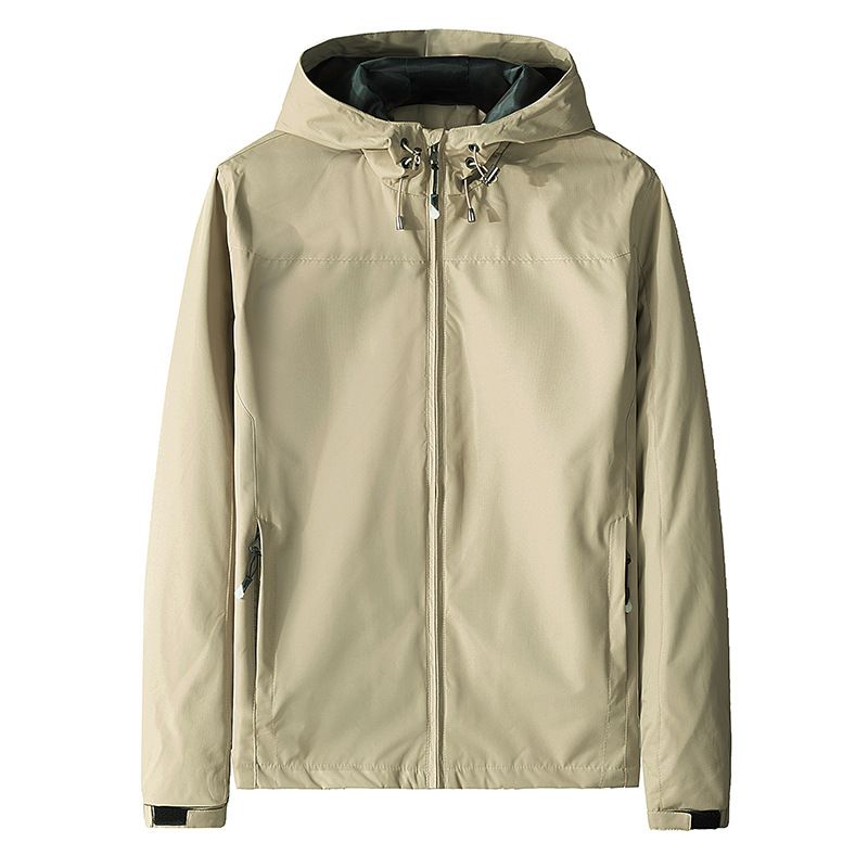 SALE! 2H Beige Hooded Lightweight Casual Jacket